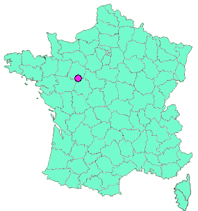 Localisation en France de la geocache La Tour Du Guesclin