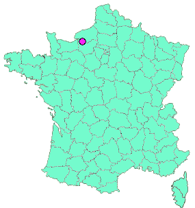 Localisation en France de la geocache AMCP27 #2 LA MONTEE