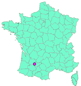 Localisation en France de la geocache #0067 Canal des 2 mers tronçon 82