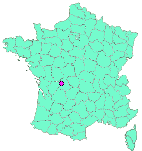 Localisation en France de la geocache La route de villeneuve