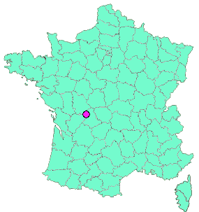 Localisation en France de la geocache Balade dans le domaine du château du Fraisse