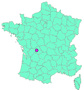 Localisation en France de la geocache Le lavoir de Beaulieu