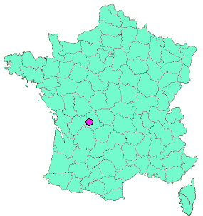Localisation en France de la geocache le doublé de chez monteau 