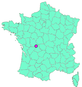 Localisation en France de la geocache le château de Bagnac