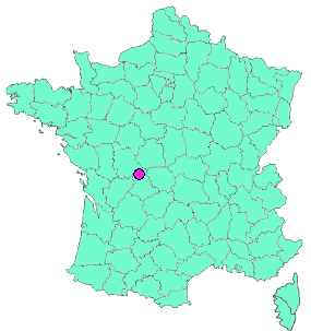 Localisation en France de la geocache Les empreintes de l'ange doré