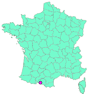 Localisation en France de la geocache Château de Mirabat