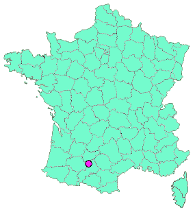 Localisation en France de la geocache Pigeonniers & co en Save  # La Montaise