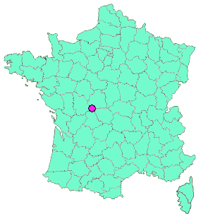 Localisation en France de la geocache En présence du tumulus
