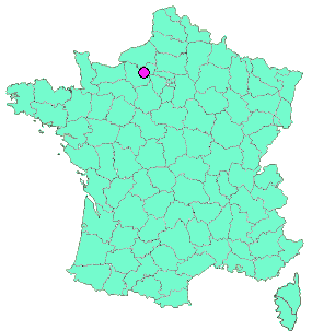 Localisation en France de la geocache La mare de Boos