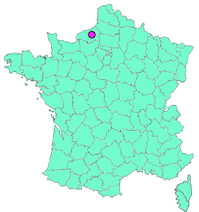 Localisation en France de la geocache La Chapelle Ste Marie-Madeleine