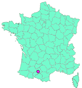 Localisation en France de la geocache Parc Jean Jaurès - Muret