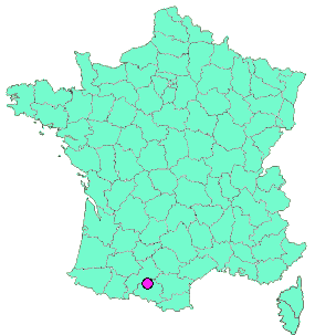 Localisation en France de la geocache Carla Bayle - Eglise saint Jean Baptiste