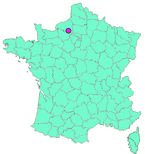 Localisation en France de la geocache Eglise Saint-Pierre