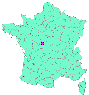 Localisation en France de la geocache Habilly