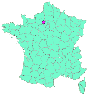Localisation en France de la geocache #024 La grande boucle de Rosny