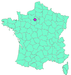 Localisation en France de la geocache # Série des petits villages - BEAUTERNE