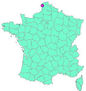 Localisation en France de la geocache 12# Le café du Mérapie « bouillu foutu »
