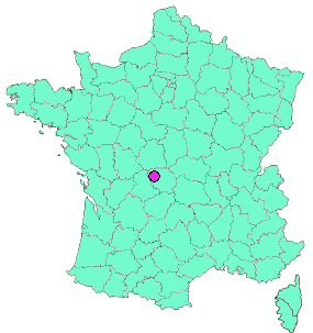 Localisation en France de la geocache Odonata, Gardienne de la Rivière