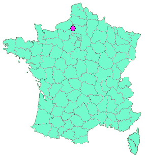 Localisation en France de la geocache Eglise de ferriere en bray