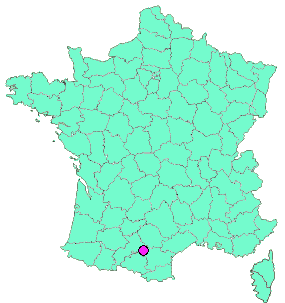 Localisation en France de la geocache Naurouze - En bordure