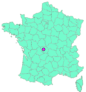 Localisation en France de la geocache La chapelle taillefert 1