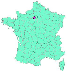 Localisation en France de la geocache 🔺 Rubik's pyramide 🔺