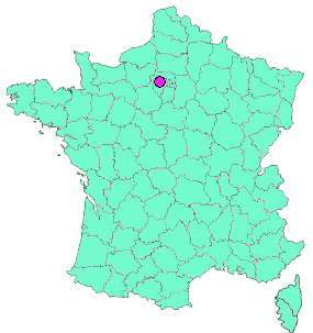 Localisation en France de la geocache Ferme de l'Aunay