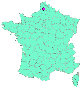 Localisation en France de la geocache Ligne A-SP#20 - La fourche