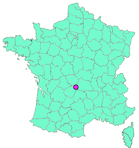 Localisation en France de la geocache [Correze tour #230 ] Saint-Pardoux-le-Neuf 