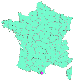 Localisation en France de la geocache l'avion du canigou