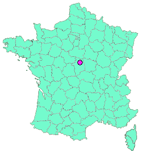 Localisation en France de la geocache Antennes D22