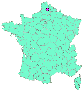 Localisation en France de la geocache #27- Véloroute Voie Verte "L'intersection.2"