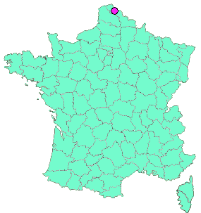 Localisation en France de la geocache La Tombe Morris