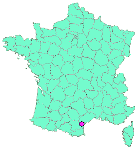 Localisation en France de la geocache 03. Ornaisons d'Orbieu en Pech