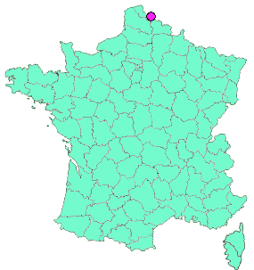 Localisation en France de la geocache GeoAdvent#13 : la "Énigme de terrain"
