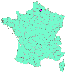 Localisation en France de la geocache La team running