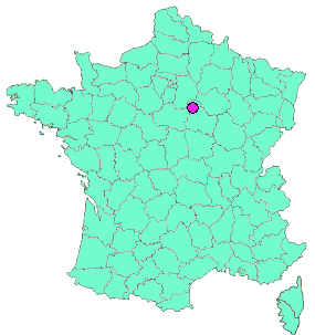 Localisation en France de la geocache RU 