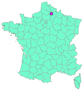 Localisation en France de la geocache LA BATAILLE DE SAINT QUENTIN