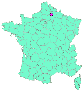 Localisation en France de la geocache ENVOL EN 2024