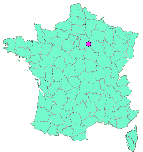 Localisation en France de la geocache #055 Balade en Seine