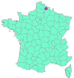 Localisation en France de la geocache Auguste HERBIN # 1 : Maison natale.