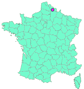 Localisation en France de la geocache Eglise, Monument et Tour
