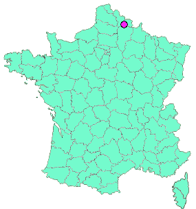 Localisation en France de la geocache Rue de Bazuel