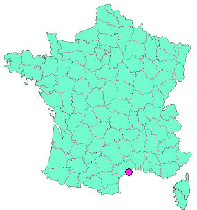 Localisation en France de la geocache La Multicolore