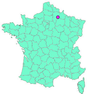 Localisation en France de la geocache lavomatic