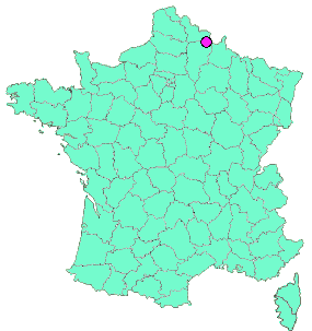Localisation en France de la geocache [LGA-J2017] WI-13 La hutte
