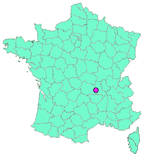 Localisation en France de la geocache Cascade de Chorsin