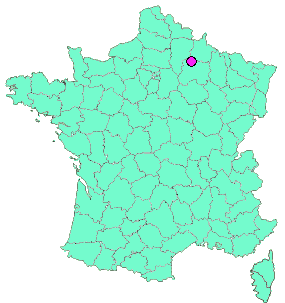 Localisation en France de la geocache Witry petit bois 09