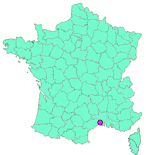Localisation en France de la geocache dardaillons geocache#2