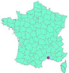 Localisation en France de la geocache #9 V.V.Vauvert-Gallician – Micocoulier de Provence